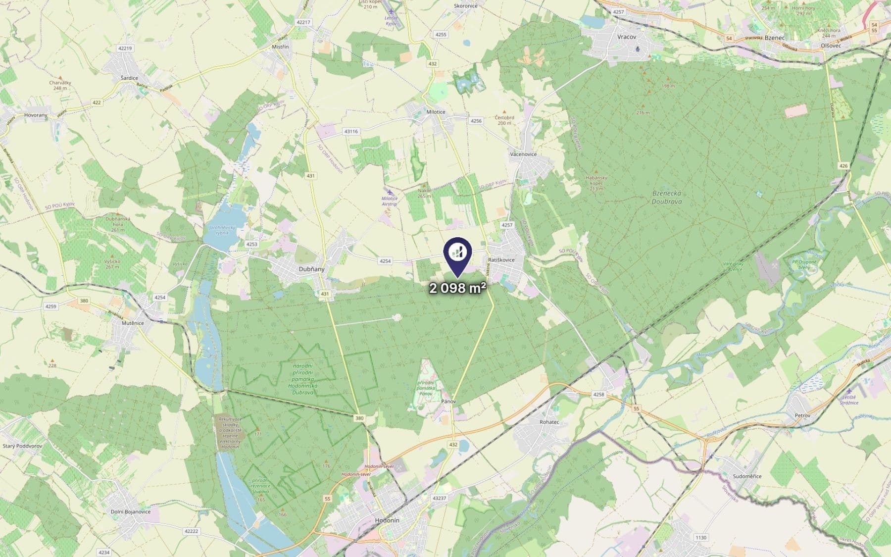 plot for sale, 2,098 m², Ratíškovice, Jihomoravský Region plot for sale, 2,098 m², Ratíškovice, Jihomoravský Region