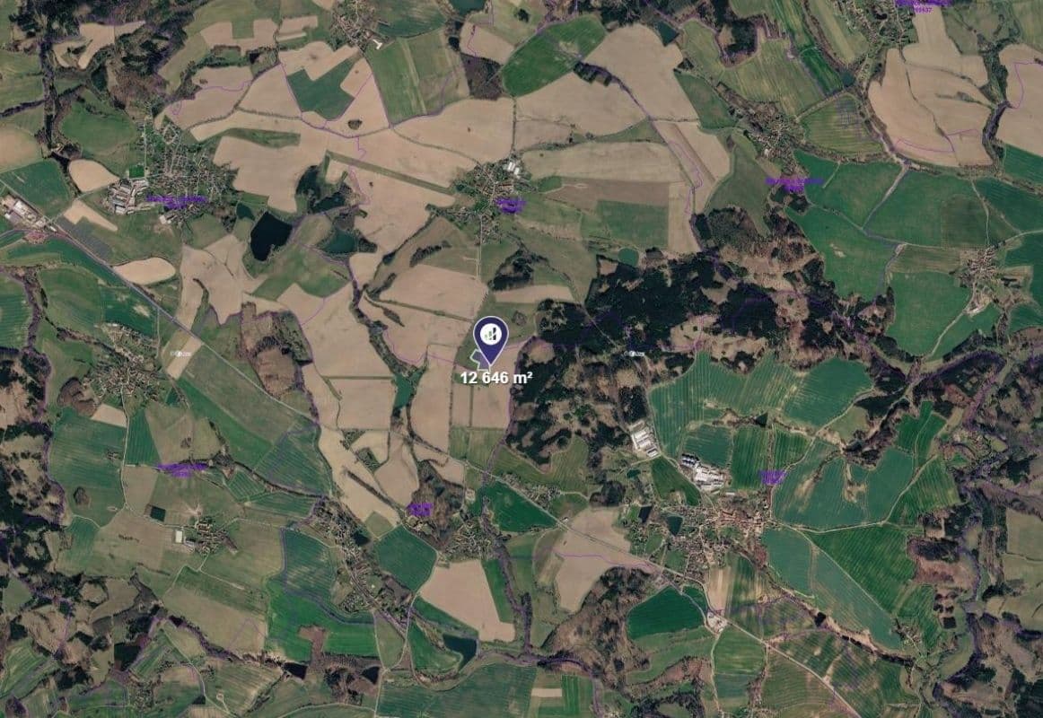 plot for sale, 8,431 m², Postupice, Středočeský Region plot for sale, 8,431 m², Postupice, Středočeský Region
