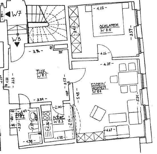 1 bedroom with open-plan kitchen flat to rent, 62 m², Glockengasse 8, Regensburg, Bavaria 1 bedroom with open-plan kitchen flat to rent, 62 m², Glockengasse 8, Regensburg, Bavaria
