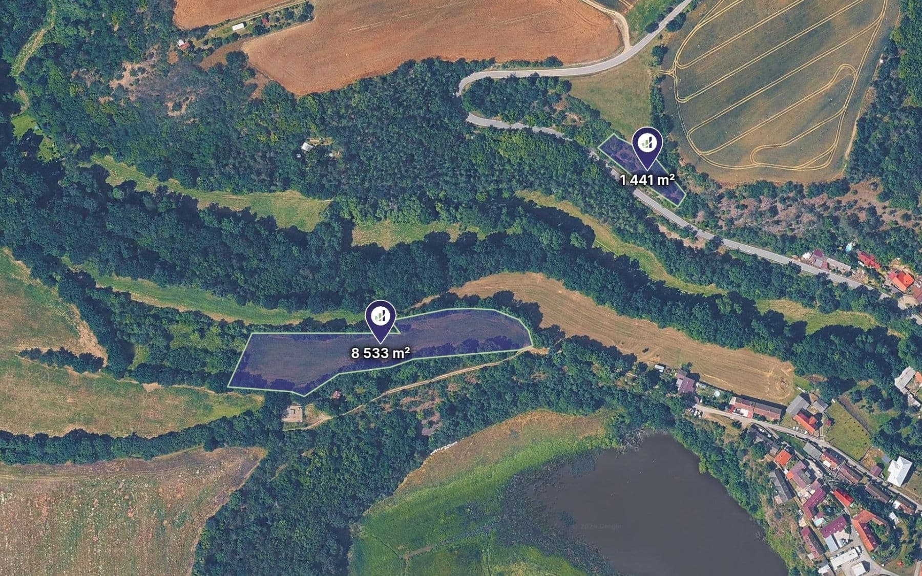 plot for sale, 9,974 m², Bojanovice, Středočeský Region plot for sale, 9,974 m², Bojanovice, Středočeský Region