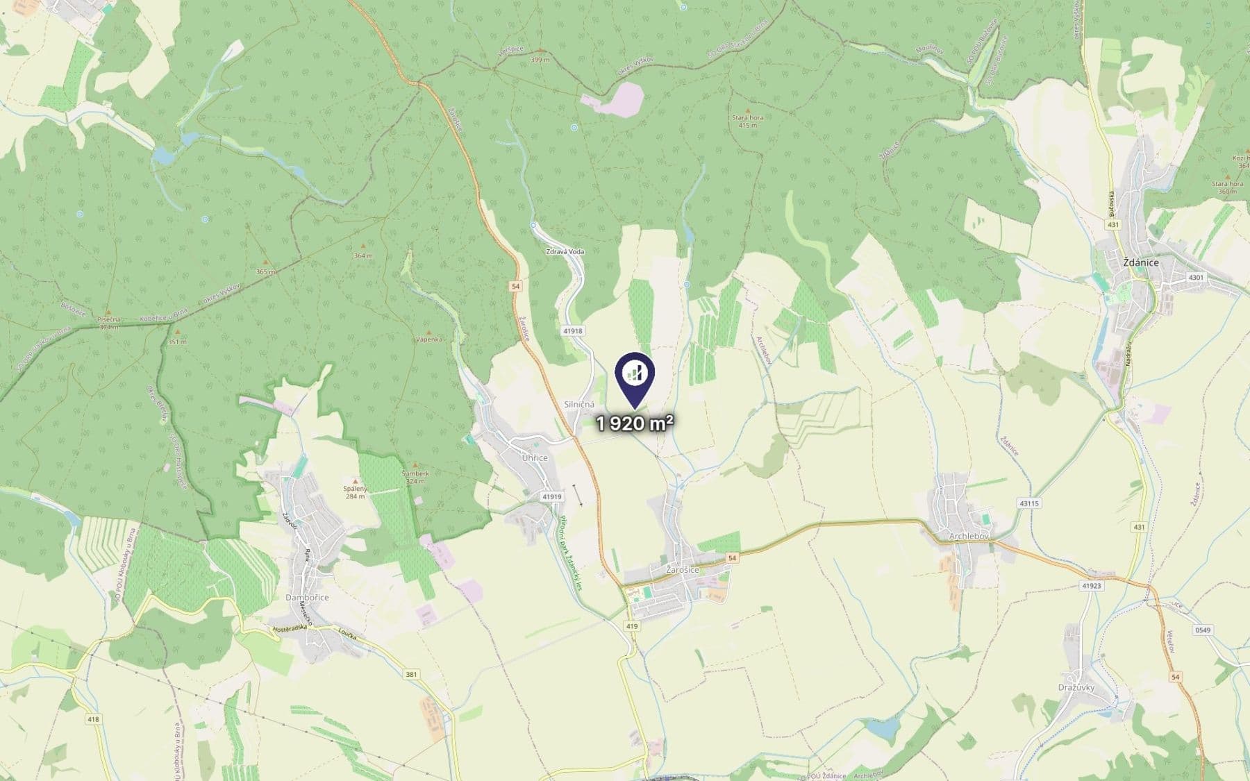 plot for sale, 1,920 m², Žarošice, Jihomoravský Region plot for sale, 1,920 m², Žarošice, Jihomoravský Region