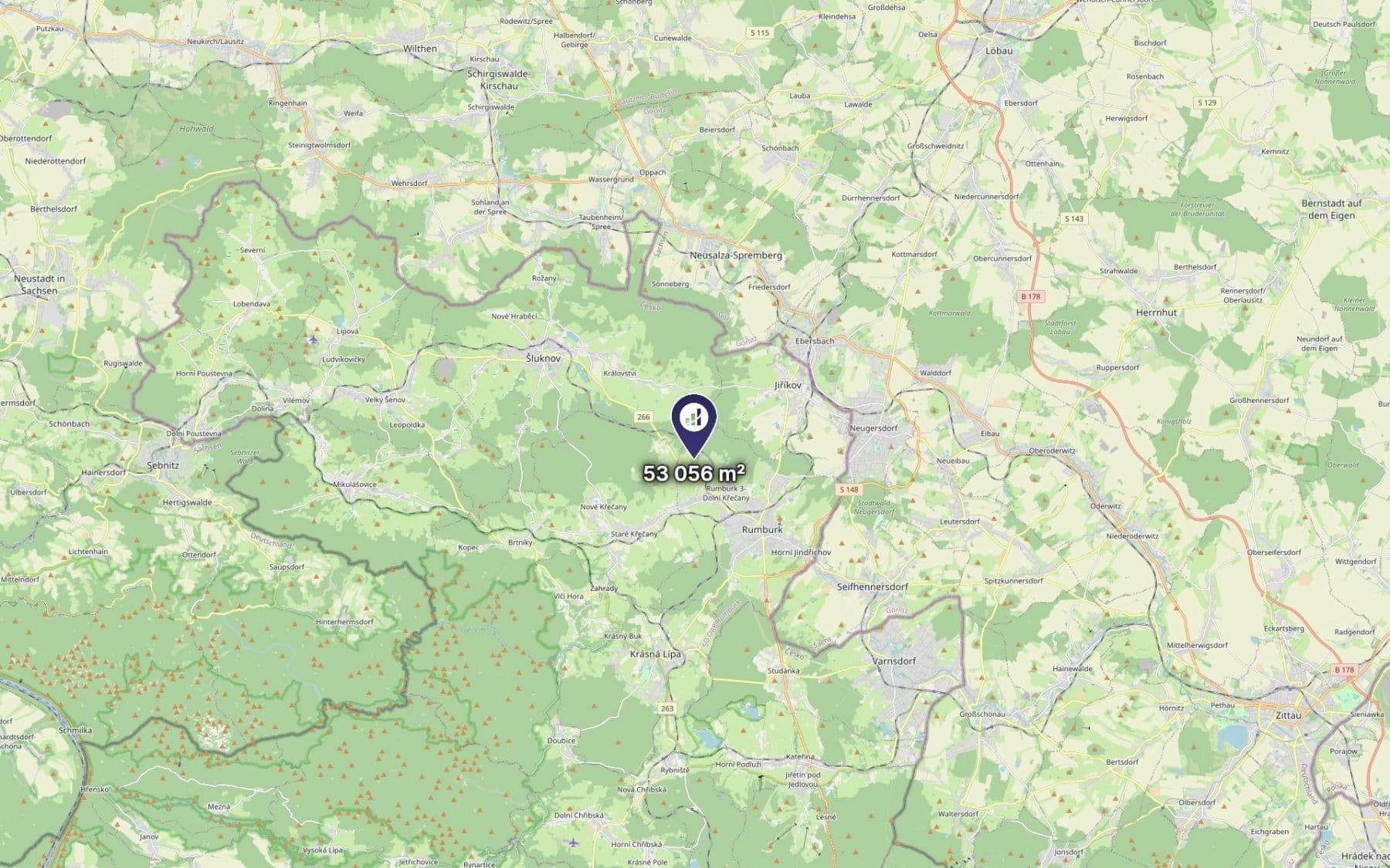 plot for sale, 53,056 m², Rumburk, Ústecký Region plot for sale, 53,056 m², Rumburk, Ústecký Region