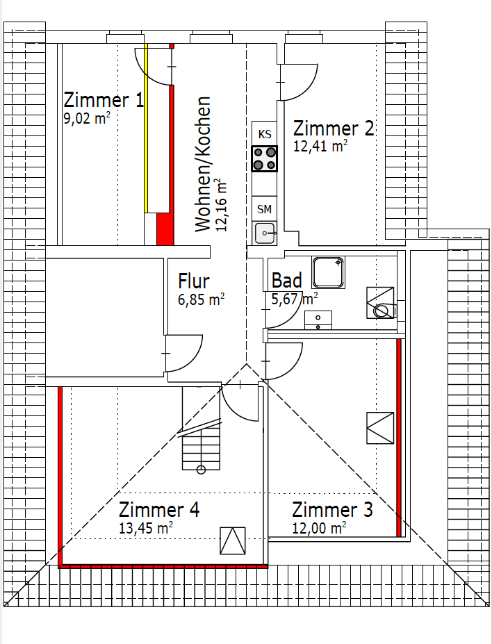 flat to rent, 71 m², Osnabrück, Lower Saxony flat to rent, 71 m², Osnabrück, Lower Saxony