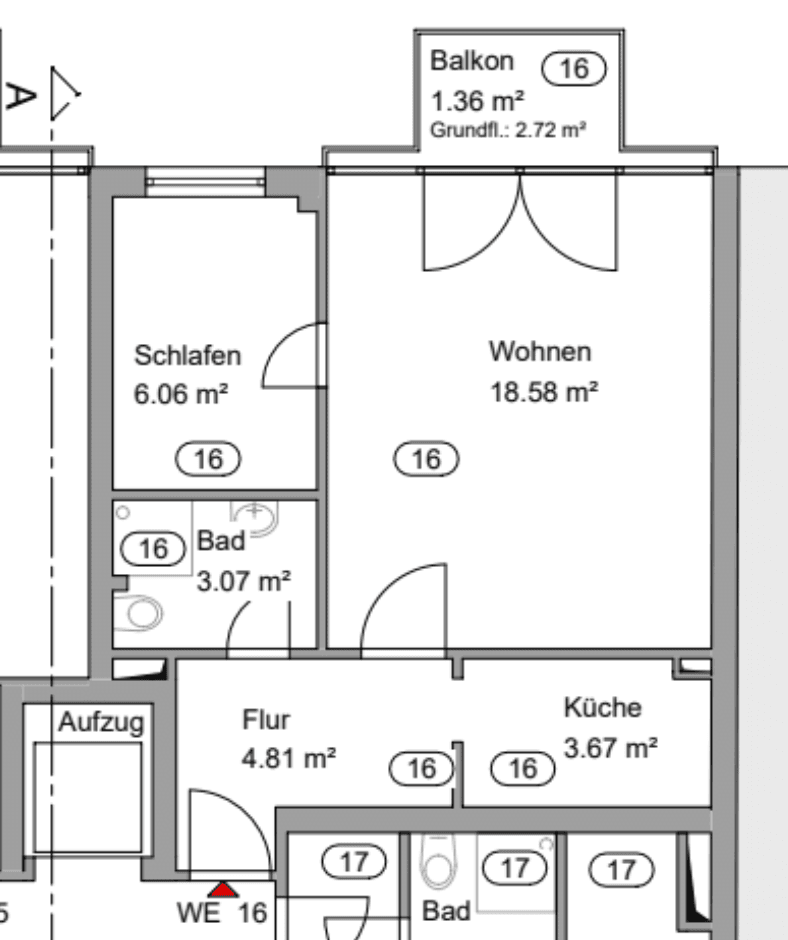 Studio flat to rent, 38 m², An der Christuskirche 19, Hanover, Lower Saxony Studio flat to rent, 38 m², An der Christuskirche 19, Hanover, Lower Saxony