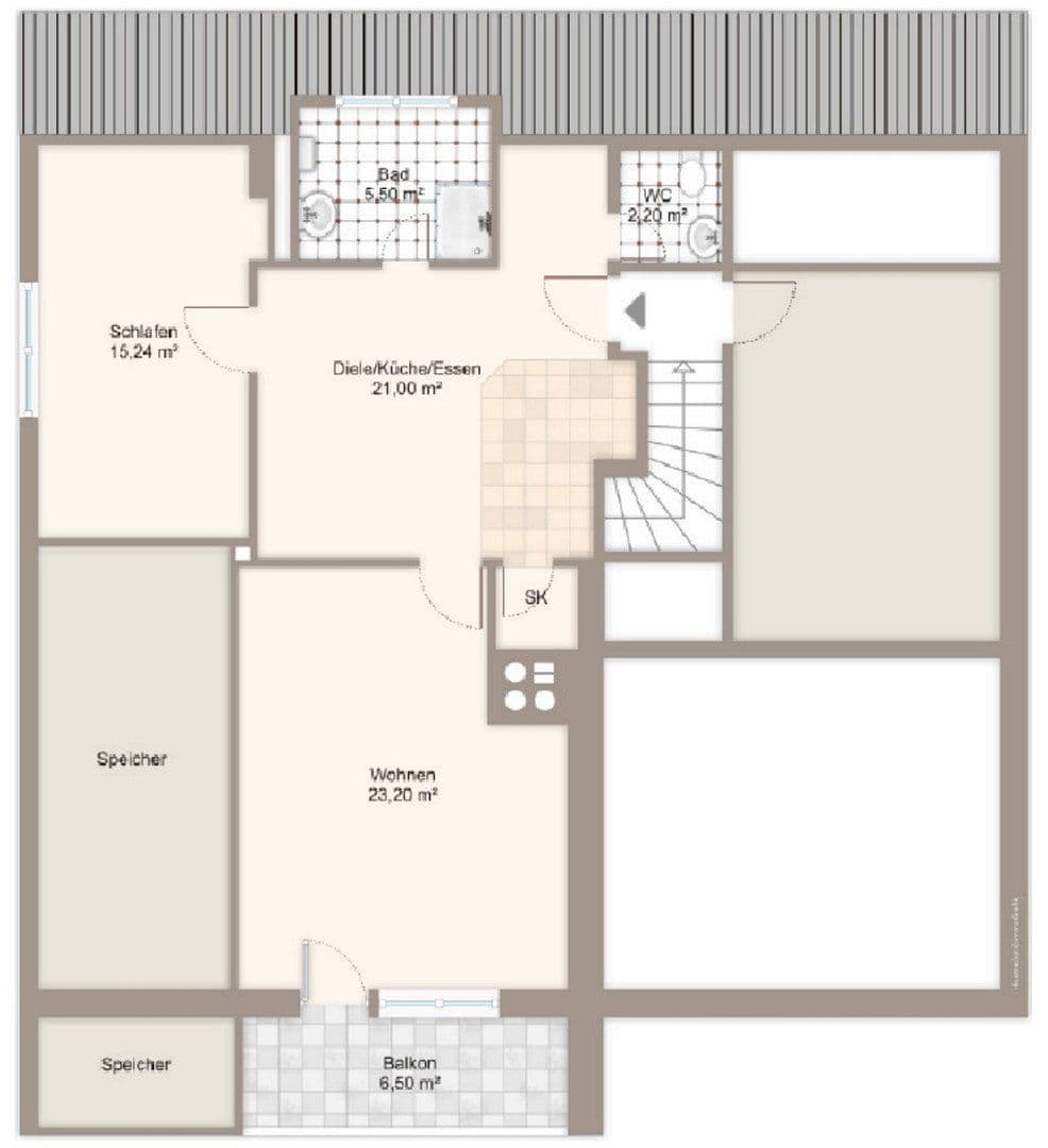 1 bedroom with open-plan kitchen flat to rent, 65 m², Andechs-Erling, Bavaria 1 bedroom with open-plan kitchen flat to rent, 65 m², Andechs-Erling, Bavaria