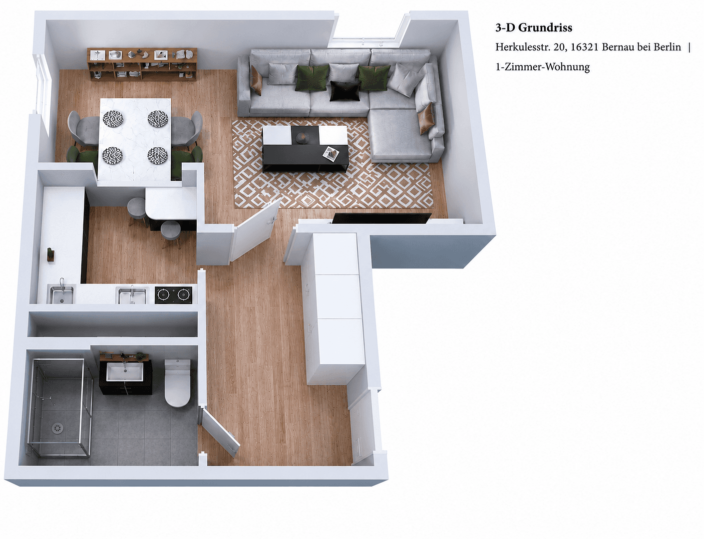 1 bedroom flat to rent, 35 m², Bernau, Brandenburg 1 bedroom flat to rent, 35 m², Bernau, Brandenburg
