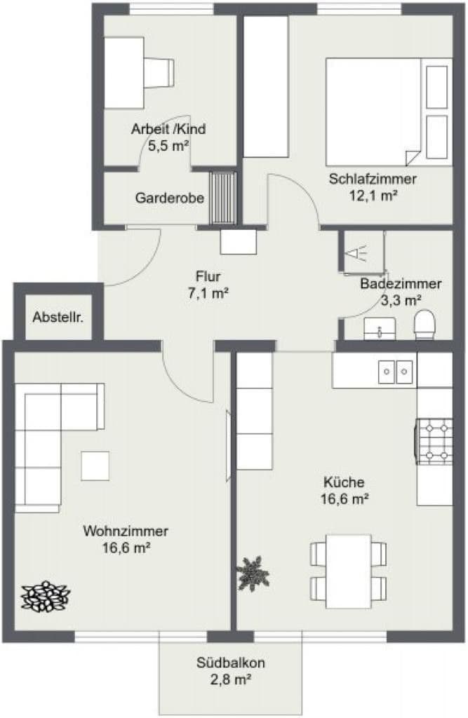 3 bedroom flat to rent, 67 m², Zeppelinstraße 7, München, Bavaria 3 bedroom flat to rent, 67 m², Zeppelinstraße 7, München, Bavaria