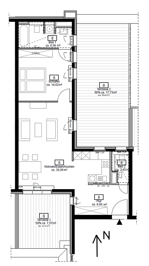 2 bedroom flat to rent, 88 m², Pariser Straße 4, Frankfurt am Main, Hesse 2 bedroom flat to rent, 88 m², Pariser Straße 4, Frankfurt am Main, Hesse