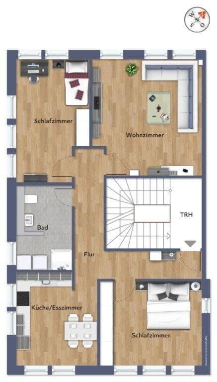 2 bedroom with open-plan kitchen flat to rent, 90 m², Römerstraße 66, Obernburg am Main, Bavaria 2 bedroom with open-plan kitchen flat to rent, 90 m², Römerstraße 66, Obernburg am Main, Bavaria