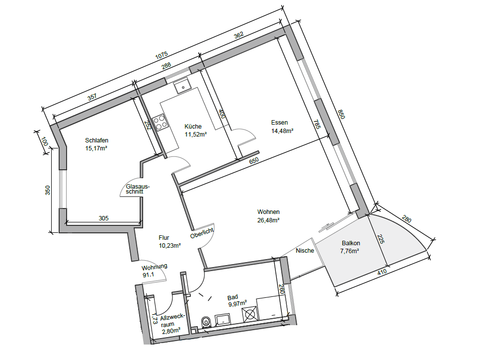 1 bedroom with open-plan kitchen flat to rent, 100 m², Taunusstraße 58, Böblingen, Baden-Württemberg 1 bedroom with open-plan kitchen flat to rent, 100 m², Taunusstraße 58, Böblingen, Baden-Württemberg
