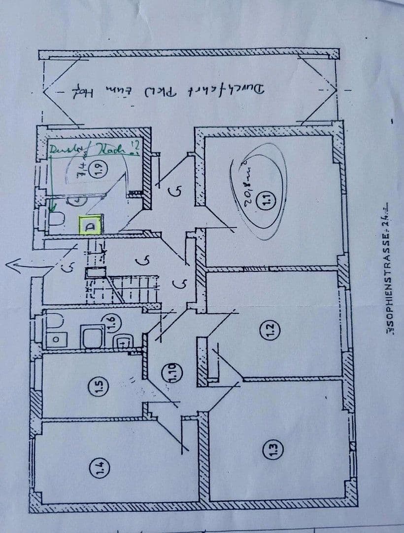 3 bedroom with open-plan kitchen flat for sale, 110 m², Sophienstraße 24, Jena, Thuringia 3 bedroom with open-plan kitchen flat for sale, 110 m², Sophienstraße 24, Jena, Thuringia