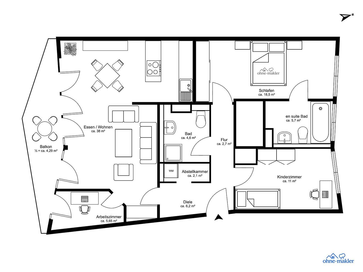 4 bedroom flat to rent, 98 m², Welfenstraße 68, München, Bavaria 4 bedroom flat to rent, 98 m², Welfenstraße 68, München, Bavaria