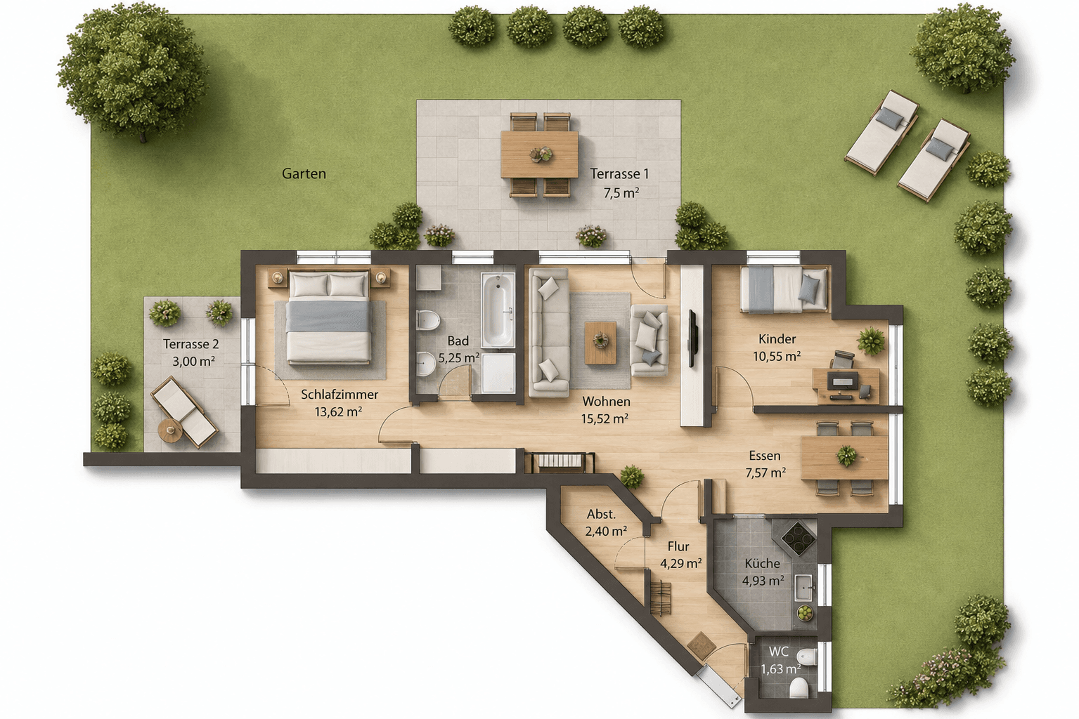2 bedroom with open-plan kitchen flat for sale, 76 m², Konstanz, Baden-Württemberg 2 bedroom with open-plan kitchen flat for sale, 76 m², Konstanz, Baden-Württemberg