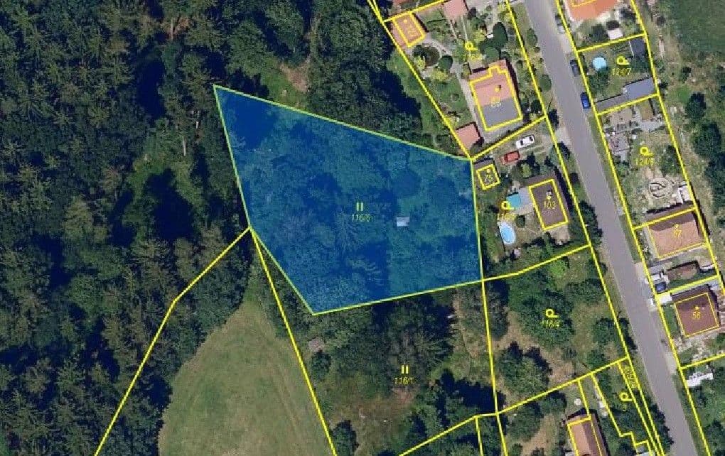 plot for sale, 2,124 m², Smrček, Pardubický Region plot for sale, 2,124 m², Smrček, Pardubický Region