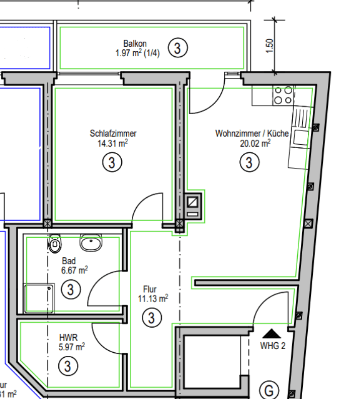 2 bedroom flat to rent, 61 m², Mühlenanger 14, Adelebsen, Lower Saxony 2 bedroom flat to rent, 61 m², Mühlenanger 14, Adelebsen, Lower Saxony