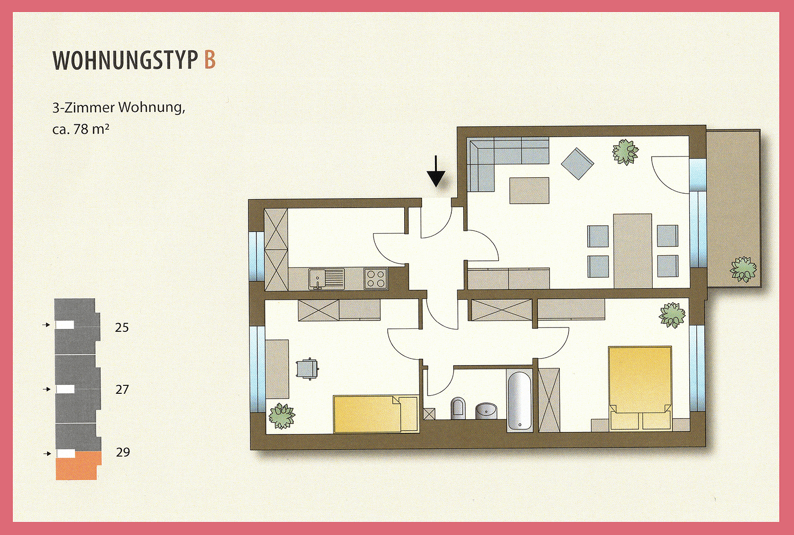 3 bedroom flat to rent, 80 m², Moselstr. 29, Riedstadt, Hesse 3 bedroom flat to rent, 80 m², Moselstr. 29, Riedstadt, Hesse