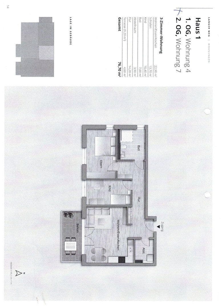 3 bedroom flat to rent, 77 m², Langer Weg 30, Winterbach, Baden-Württemberg 3 bedroom flat to rent, 77 m², Langer Weg 30, Winterbach, Baden-Württemberg