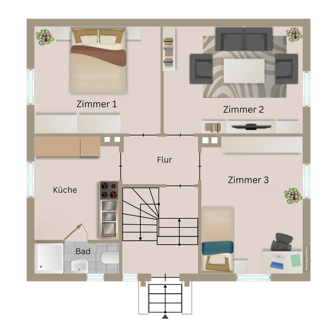3 bedroom flat to rent, 63 m², Karl-Liebknecht-Straße 108, Jena, Thuringia 3 bedroom flat to rent, 63 m², Karl-Liebknecht-Straße 108, Jena, Thuringia