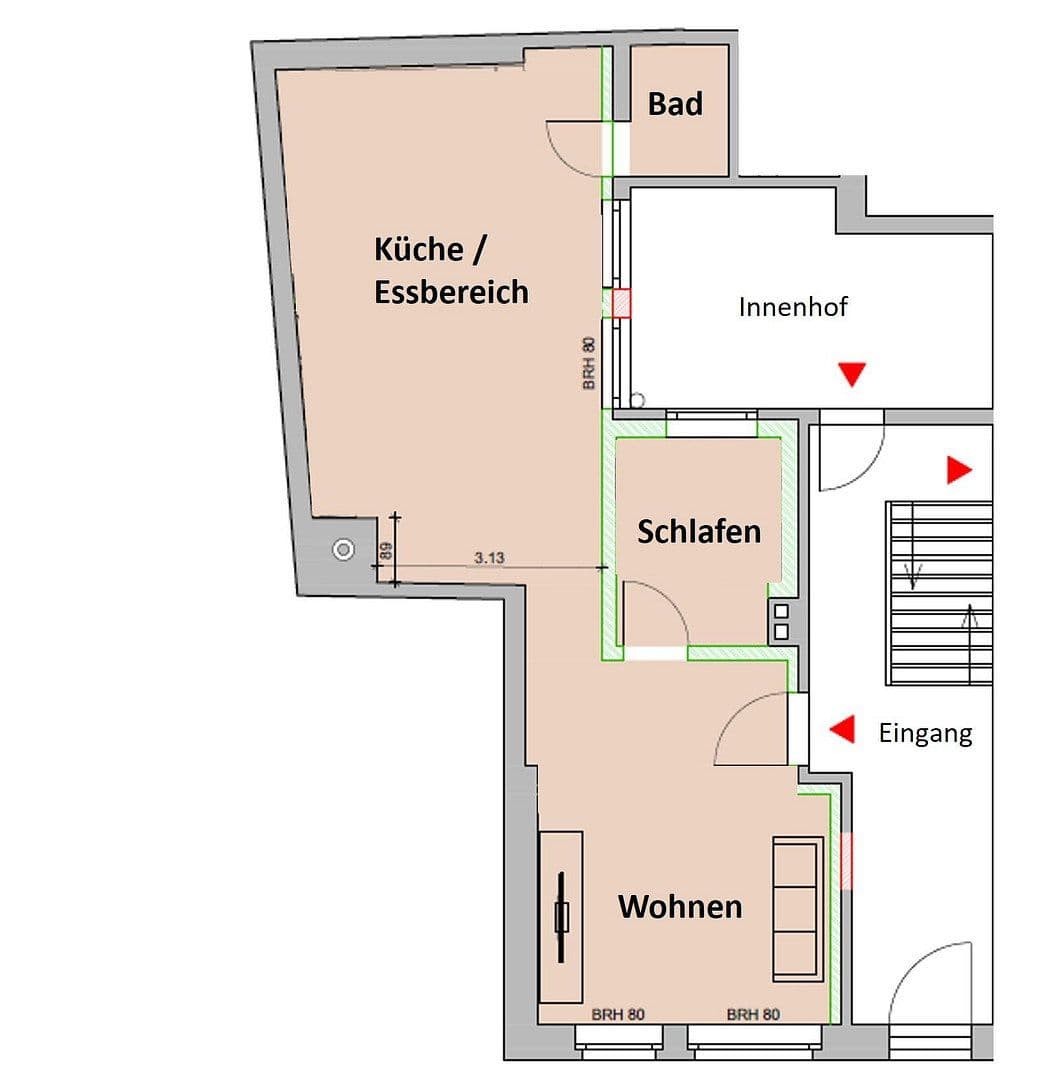 2 bedroom flat to rent, 73 m², Darrplatz 13, Apolda, Thuringia 2 bedroom flat to rent, 73 m², Darrplatz 13, Apolda, Thuringia