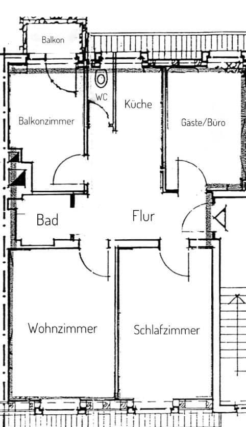 4 bedroom flat to rent, 71 m², Hallerstraße 23, Nürnberg, Bavaria 4 bedroom flat to rent, 71 m², Hallerstraße 23, Nürnberg, Bavaria