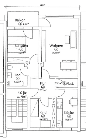 3 bedroom flat to rent, 75 m², Ludwig-Thoma-Straße 32d, Bayreuth, Bavaria 3 bedroom flat to rent, 75 m², Ludwig-Thoma-Straße 32d, Bayreuth, Bavaria