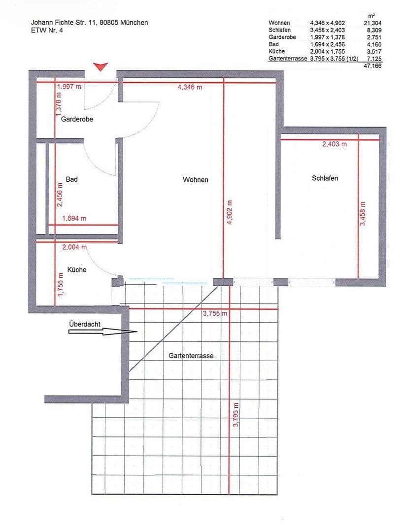 2 bedroom flat to rent, 50 m², Johann-Fichte-Str.11, München, Bavaria 2 bedroom flat to rent, 50 m², Johann-Fichte-Str.11, München, Bavaria