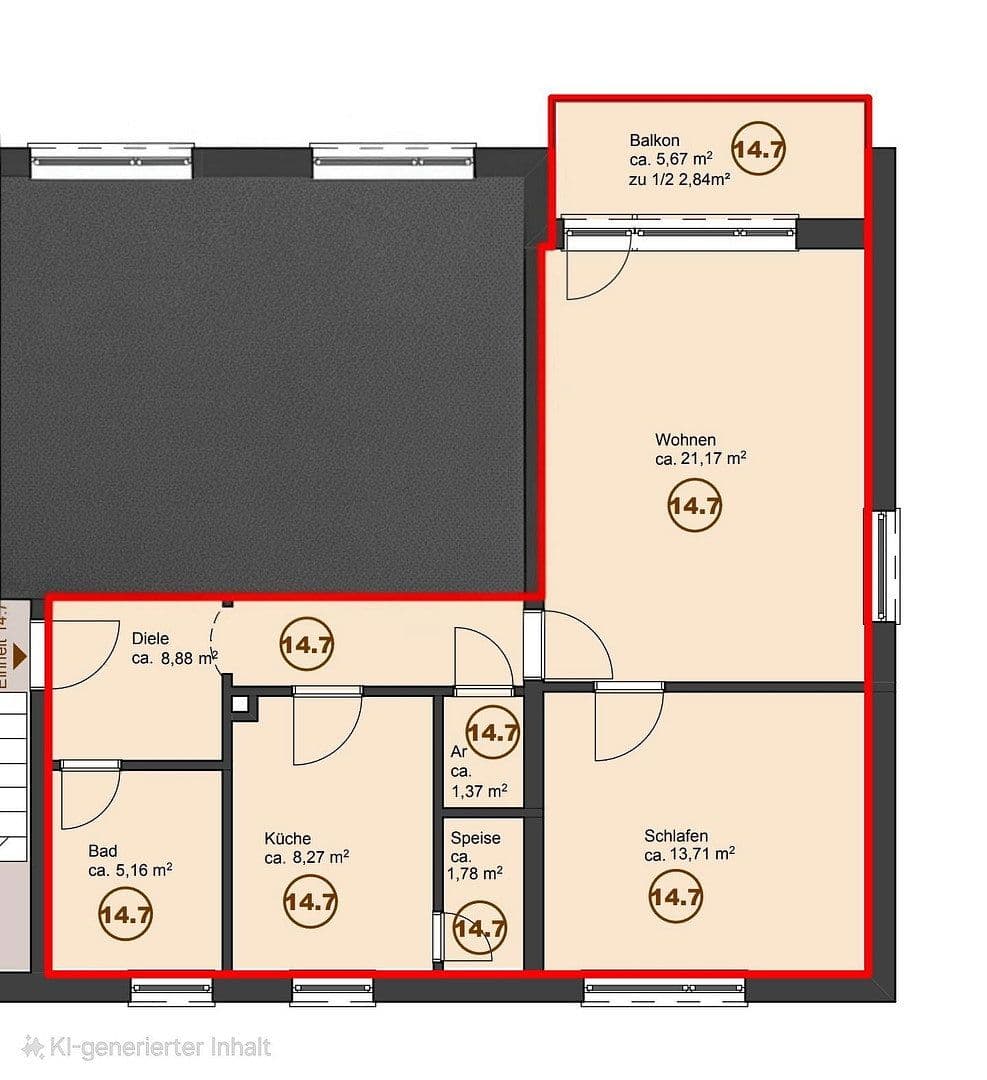 2 bedroom flat to rent, 64 m², Austraße 14, Creußen, Bavaria 2 bedroom flat to rent, 64 m², Austraße 14, Creußen, Bavaria