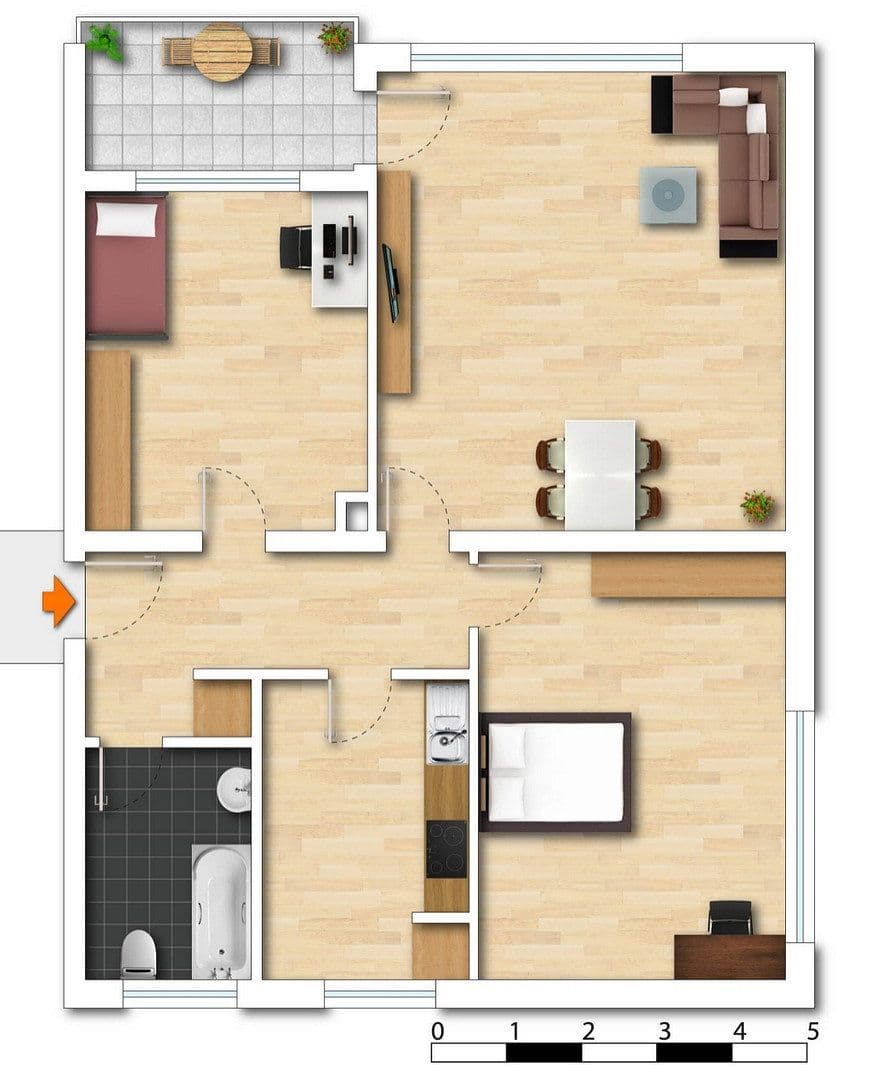 3 bedroom flat to rent, 67 m², Meßstetten, Baden-Württemberg 3 bedroom flat to rent, 67 m², Meßstetten, Baden-Württemberg