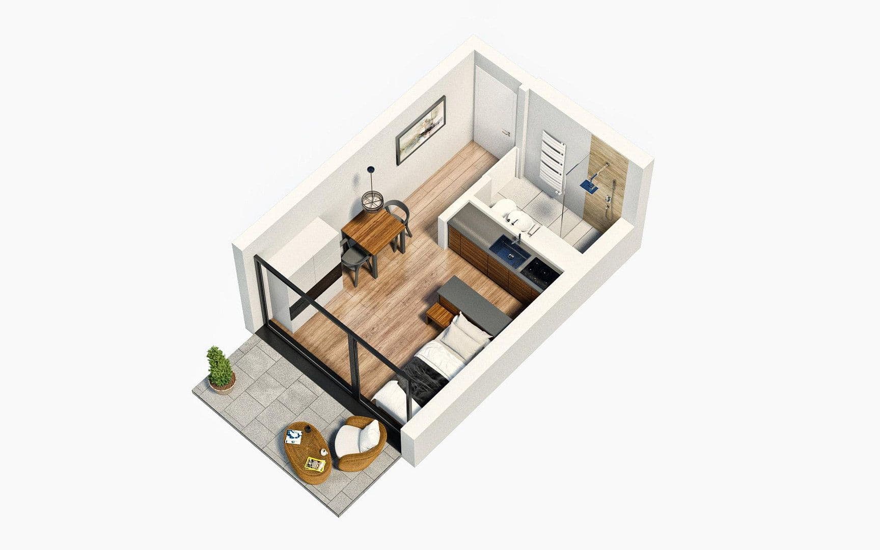 1 bedroom flat to rent, 21 m², Deggendorf, Bavaria 1 bedroom flat to rent, 21 m², Deggendorf, Bavaria
