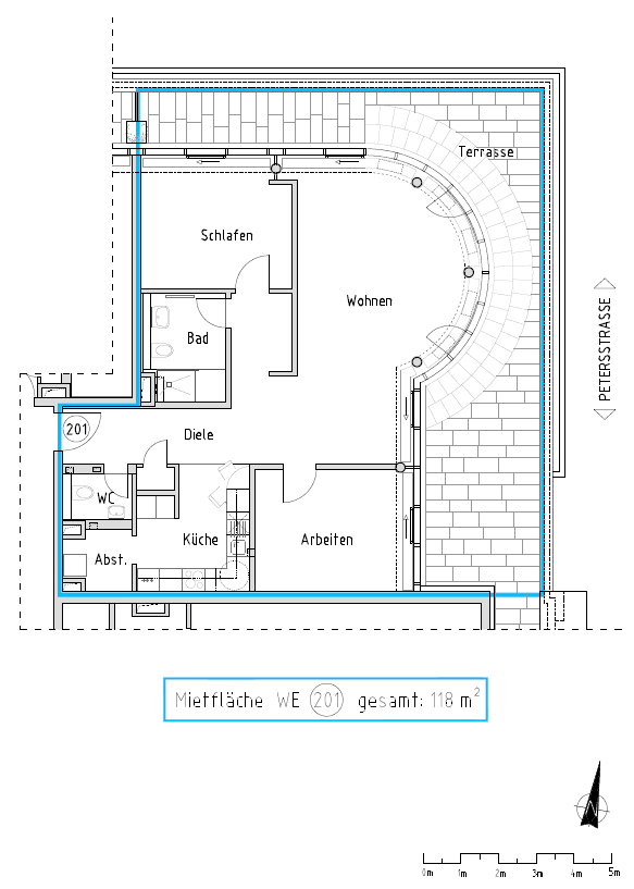 3 bedroom flat to rent, 118 m², Petersstrasse 12, Leipzig, Saxony 3 bedroom flat to rent, 118 m², Petersstrasse 12, Leipzig, Saxony