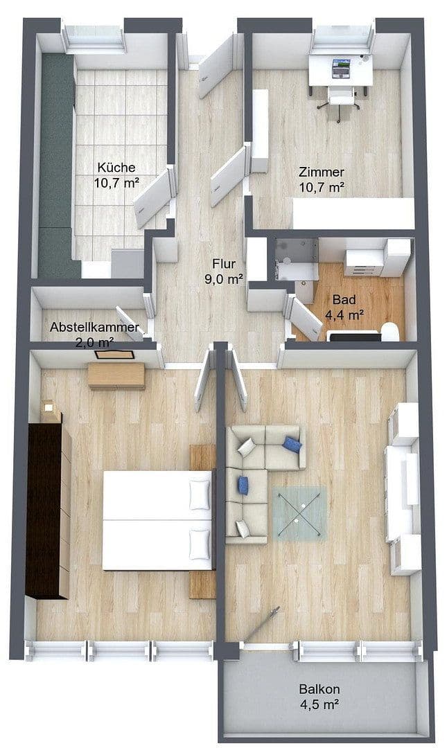 3 bedroom flat for sale, 73 m², Buchloe, Bavaria 3 bedroom flat for sale, 73 m², Buchloe, Bavaria