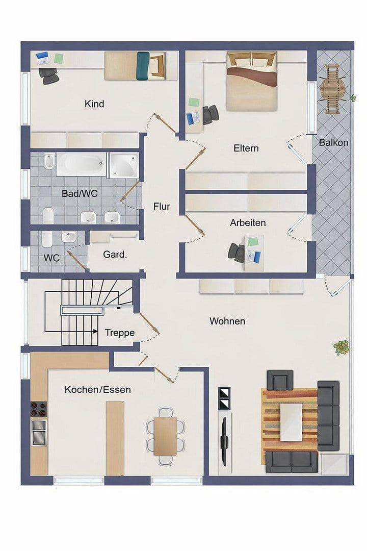 4 bedroom flat to rent, 126 m², Römerberg, Rhineland-Palatinate 4 bedroom flat to rent, 126 m², Römerberg, Rhineland-Palatinate