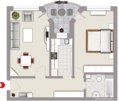 2 bedroom flat to rent, 69 m², Schöppingenweg 109, Münster, North Rhine-Westphalia 2 bedroom flat to rent, 69 m², Schöppingenweg 109, Münster, North Rhine-Westphalia