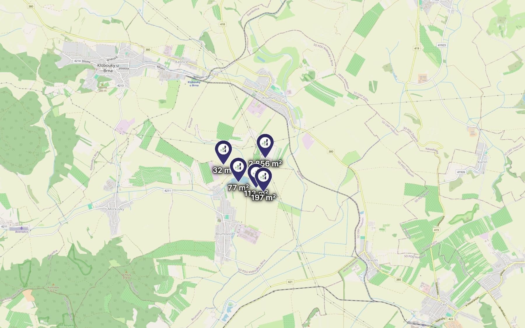 plot for sale, 3,275 m², Brumovice, Jihomoravský Region plot for sale, 3,275 m², Brumovice, Jihomoravský Region