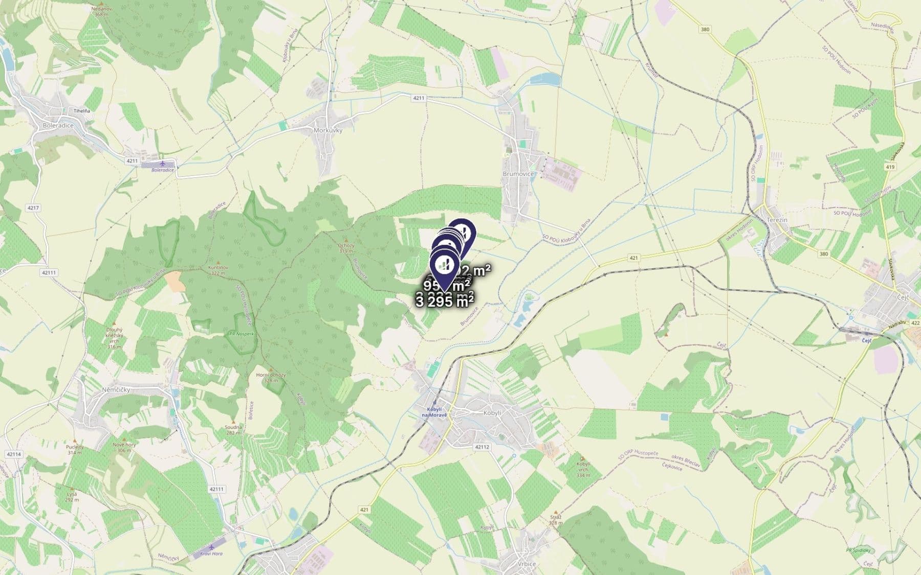plot for sale, 14,781 m², Brumovice, Jihomoravský Region plot for sale, 14,781 m², Brumovice, Jihomoravský Region