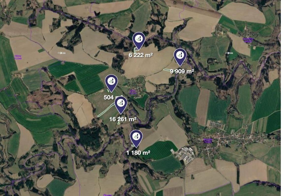 plot for sale, 34,076 m², Syrov, Vysočina Region plot for sale, 34,076 m², Syrov, Vysočina Region