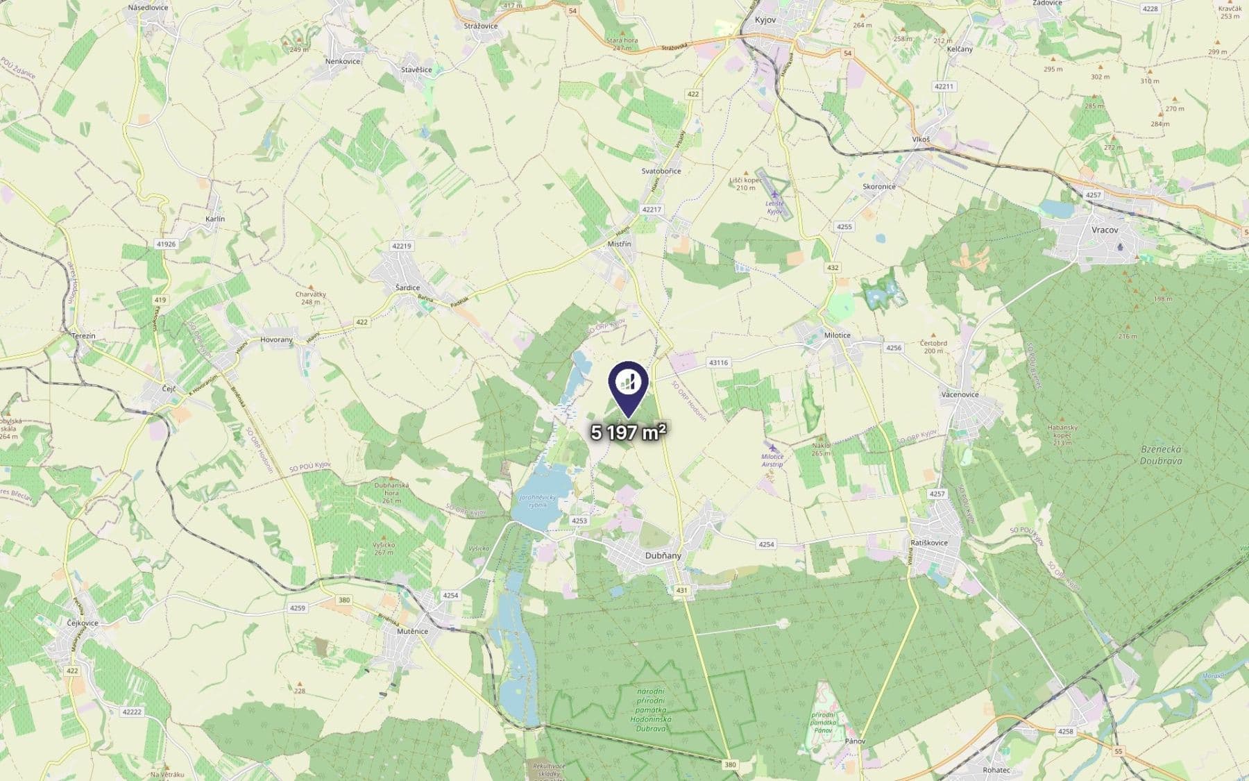 plot for sale, 2,599 m², Dubňany, Jihomoravský Region plot for sale, 2,599 m², Dubňany, Jihomoravský Region