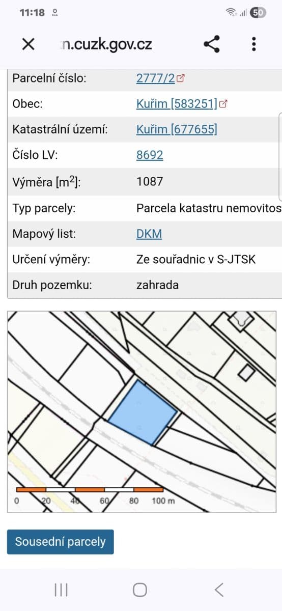 plot for sale, 1,155 m², Kuřim, Jihomoravský Region plot for sale, 1,155 m², Kuřim, Jihomoravský Region