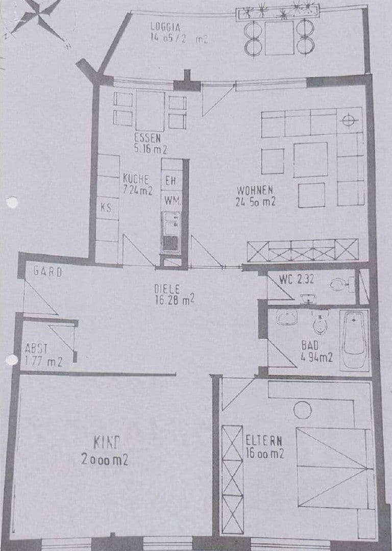 2 bedroom with open-plan kitchen flat to rent, 104 m², Grünewaldstraße 38, Karlsruhe, Baden-Württemberg 2 bedroom with open-plan kitchen flat to rent, 104 m², Grünewaldstraße 38, Karlsruhe, Baden-Württemberg