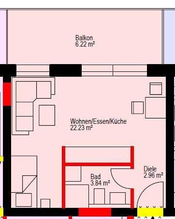 Studio flat to rent, 36 m², Egerer Str. 30, Waldsassen, Bavaria Studio flat to rent, 36 m², Egerer Str. 30, Waldsassen, Bavaria