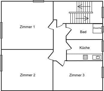 3 bedroom flat to rent, 85 m², Josefstr. 15, Saarlouis, Saarland 3 bedroom flat to rent, 85 m², Josefstr. 15, Saarlouis, Saarland