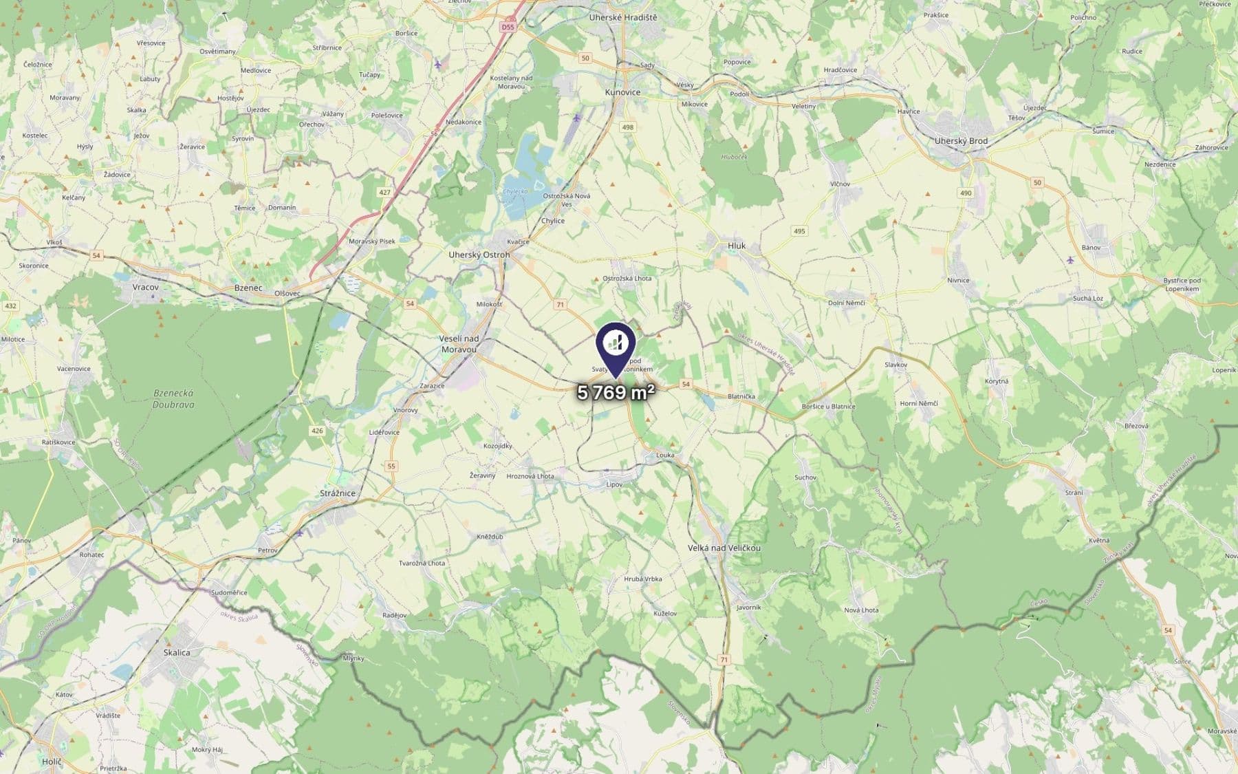 plot for sale, 5,769 m², Lipov, Jihomoravský Region plot for sale, 5,769 m², Lipov, Jihomoravský Region
