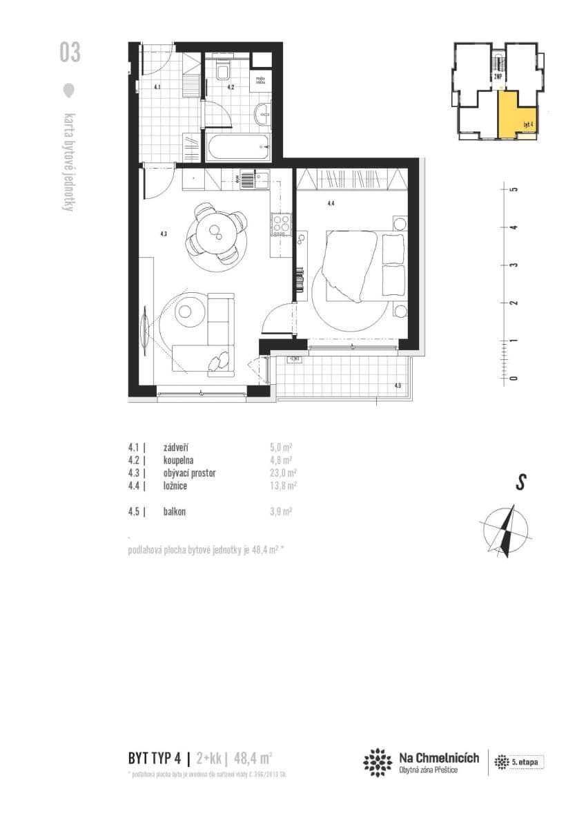 1 bedroom with open-plan kitchen flat to rent, 48 m², Řičákova, Přeštice, Plzeňský Region 1 bedroom with open-plan kitchen flat to rent, 48 m², Řičákova, Přeštice, Plzeňský Region