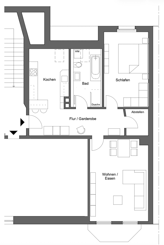 2 bedroom flat to rent, 66 m², Weststraße 62, Chemnitz, Saxony 2 bedroom flat to rent, 66 m², Weststraße 62, Chemnitz, Saxony