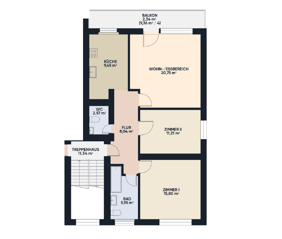 3 bedroom flat to rent, 76 m², An den Sandkauten 10, Mainz, Rhineland-Palatinate 3 bedroom flat to rent, 76 m², An den Sandkauten 10, Mainz, Rhineland-Palatinate