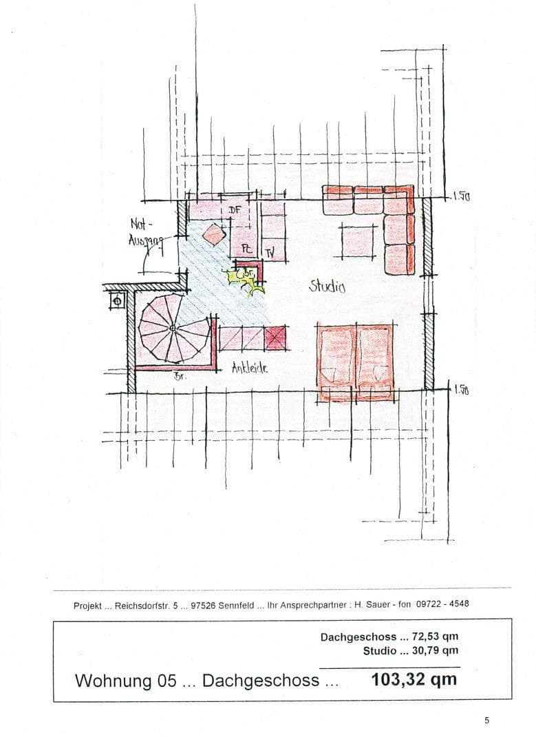 4 bedroom flat to rent, 103 m², Reichsdorfstraße 5, Sennfeld, Bavaria 4 bedroom flat to rent, 103 m², Reichsdorfstraße 5, Sennfeld, Bavaria