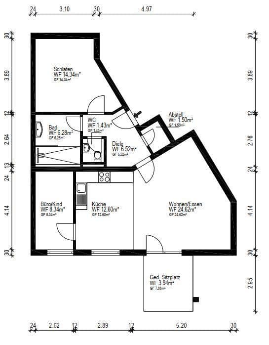 2 bedroom with open-plan kitchen flat for sale, 80 m², Kirchheim unter Teck, Baden-Württemberg 2 bedroom with open-plan kitchen flat for sale, 80 m², Kirchheim unter Teck, Baden-Württemberg