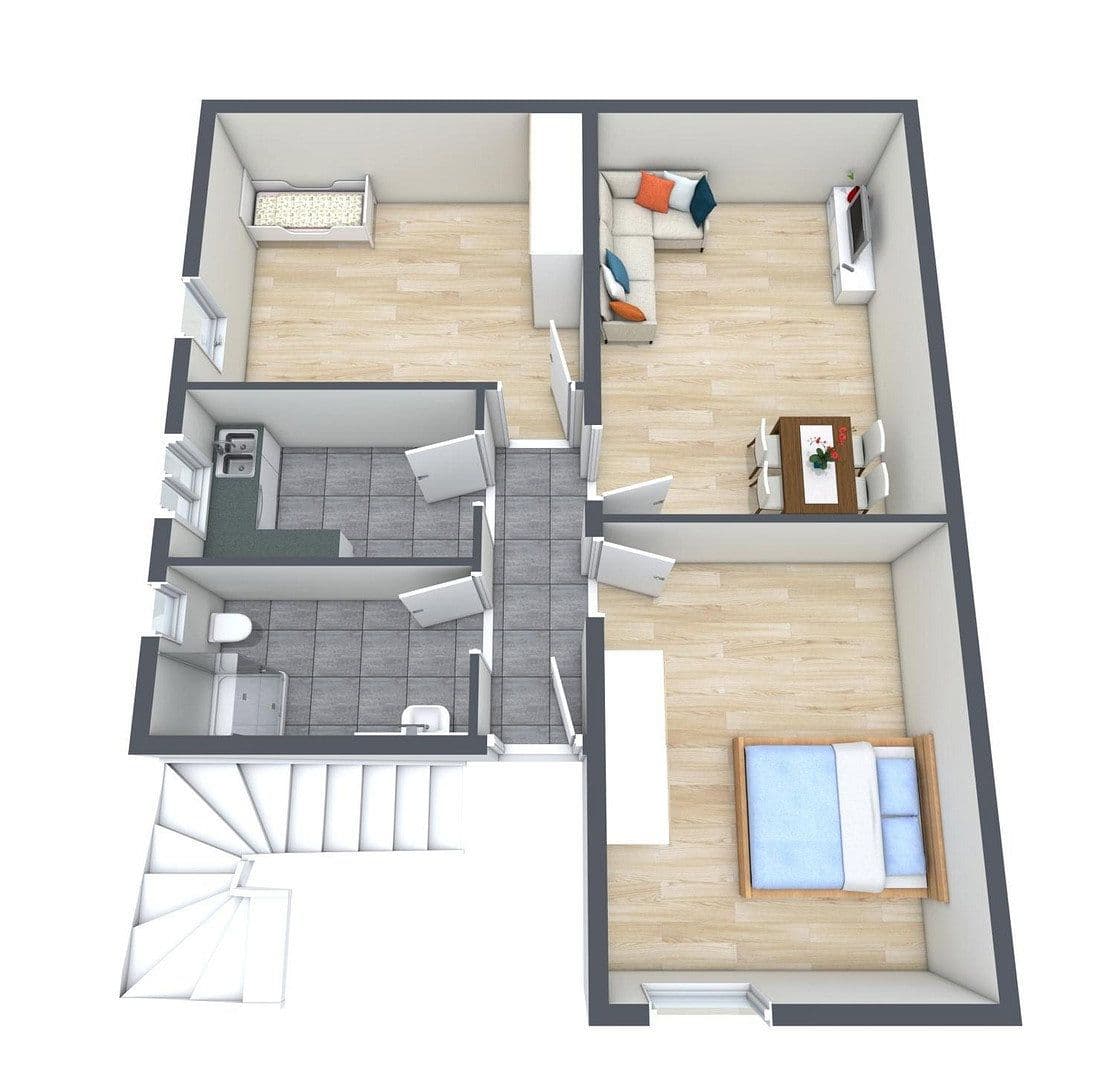 3 bedroom flat to rent, 66 m², Fasanenweg 6, Albstadt, Baden-Württemberg 3 bedroom flat to rent, 66 m², Fasanenweg 6, Albstadt, Baden-Württemberg
