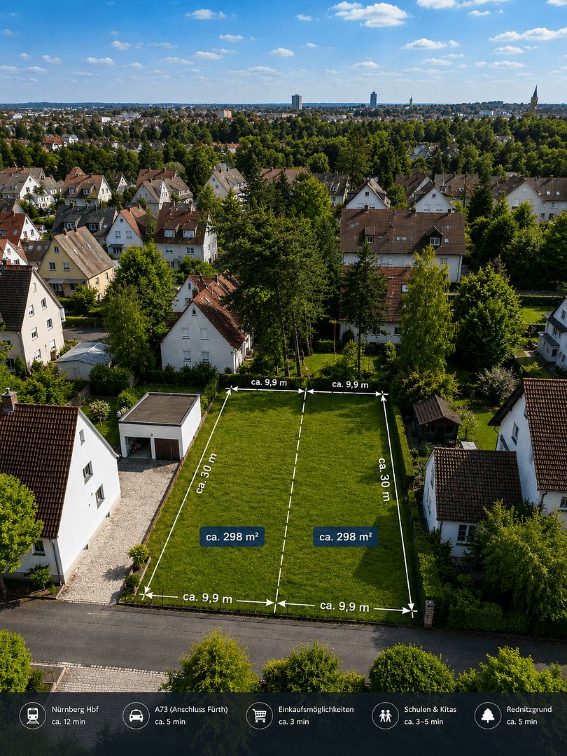 plot for sale, 298 m², Fürth, Bavaria plot for sale, 298 m², Fürth, Bavaria
