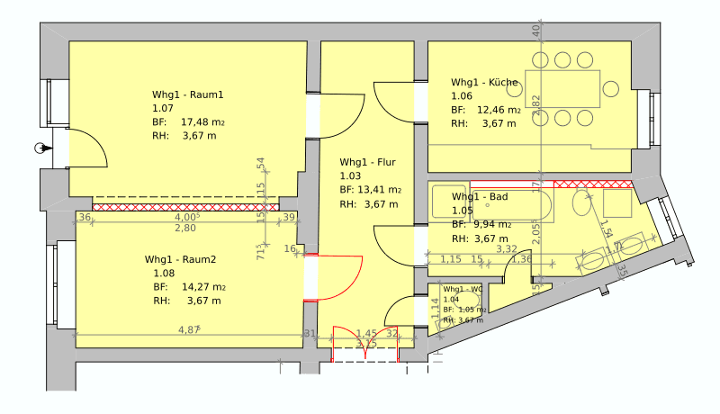 2 bedroom flat to rent, 70 m², Bahnhofstraße 50 / Konsulstraße 37, Görlitz, Saxony 2 bedroom flat to rent, 70 m², Bahnhofstraße 50 / Konsulstraße 37, Görlitz, Saxony